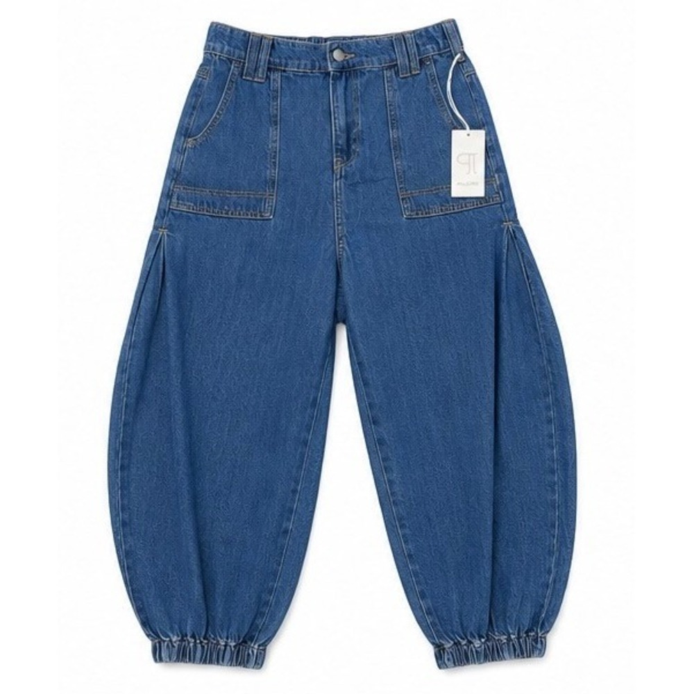 Anthropologie Pilcro Barrel Leg Balloon Jeans Medium Wash Jogger Size 31 NWT - Picture 4 of 7